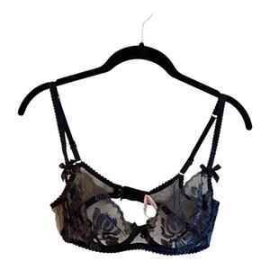 Agent Provocateur Winnette Plunge Underwired Bra in Black Size 36B